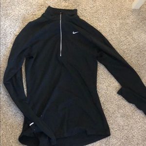 Black nike half zip